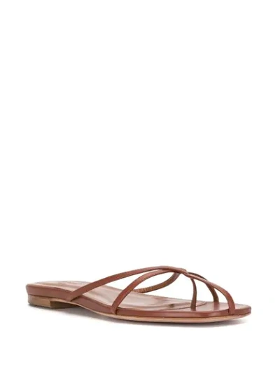 Shop Elleme Etoile Strappy Sandals In Brown
