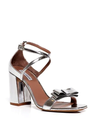 Shop Tabitha Simmons Hudson Metallic Block Heel Sandals