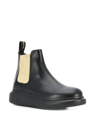 Shop Alexander Mcqueen Hybrid Chelsea Boots In Black