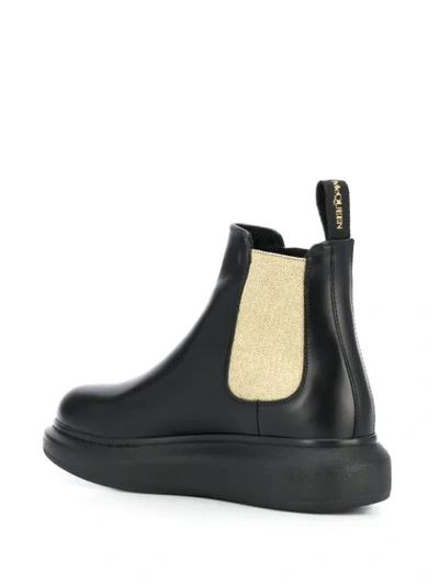 Shop Alexander Mcqueen Hybrid Chelsea Boots In Black