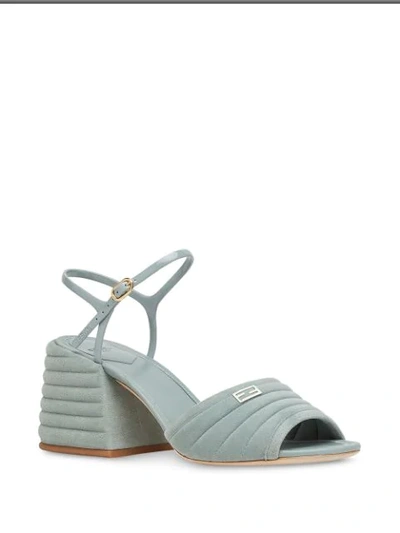 Shop Fendi Promenade Slingback Sandals In Blue