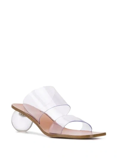 Cult Gaia Jila Flower Pvc Sandals In Neutrals