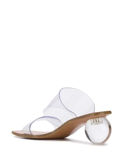 Cult Gaia Jila Flower Pvc Sandals In Neutrals