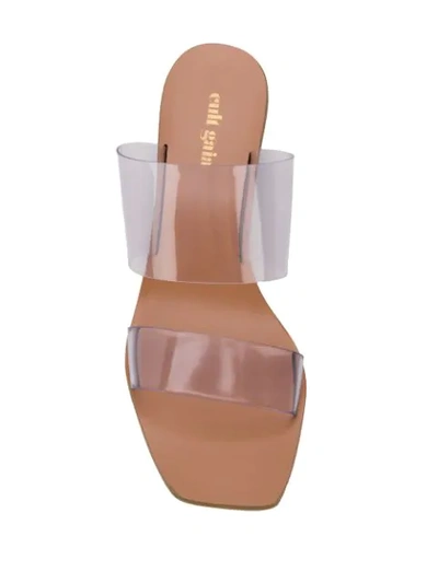 Cult Gaia Jila Flower Pvc Sandals In Neutrals