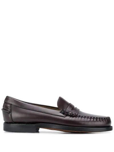 Sebago Classic Leather Mocassin In Brown
