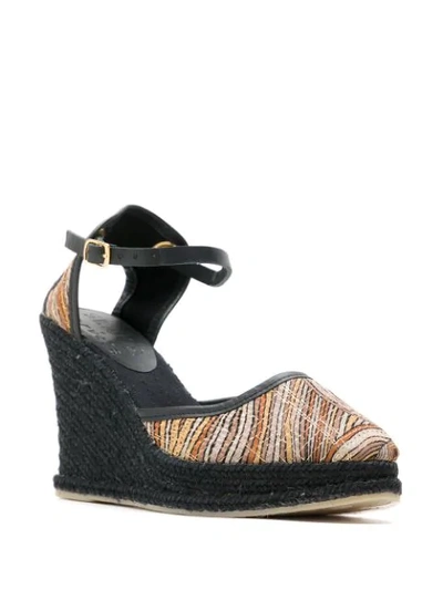 Shop Amir Slama X Cervera Printed Espadrilles In Black