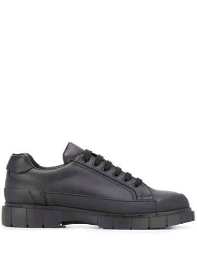 Shop Car Shoe Low Lace-up Sneakers In Black