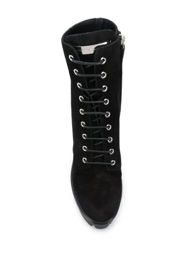 Shop Giuseppe Zanotti Camille 110mm Platform Boots In Black