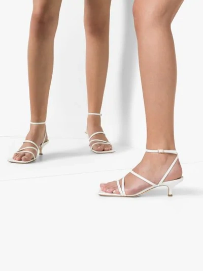 Shop A.w.a.k.e. Maya Strappy Sandals In White