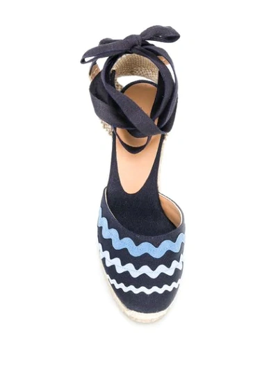 Shop Castaã±er Craby Espadrilles In Blue