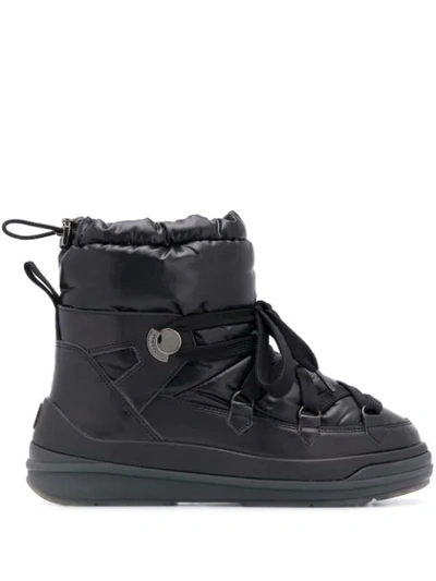 Shop Moncler Ankle-length Snow Boots In Black