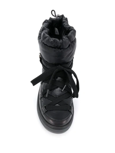 Shop Moncler Ankle-length Snow Boots In Black