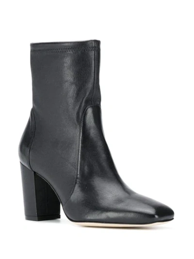 Shop Stuart Weitzman Caressa Pull-on Ankle Boots In Black