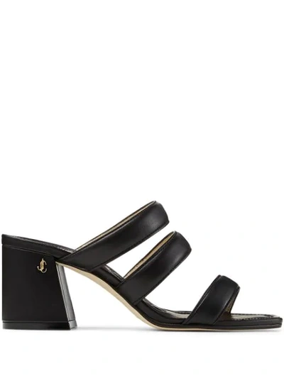 Shop Jimmy Choo Auna 65mm Mules In Black