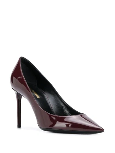 Shop Saint Laurent Zoe 85mm Pumps In Purple