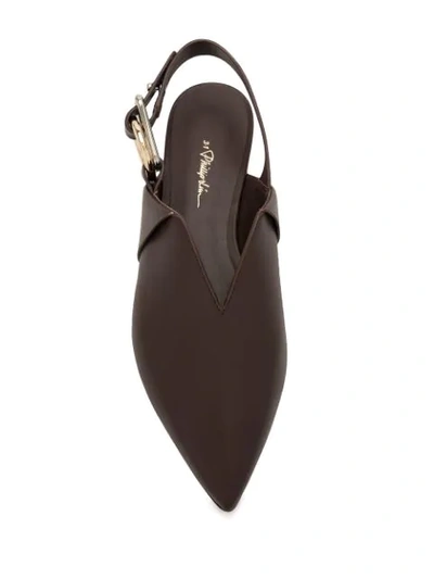 Shop 3.1 Phillip Lim / フィリップ リム Deanna Pointed Flats In Brown