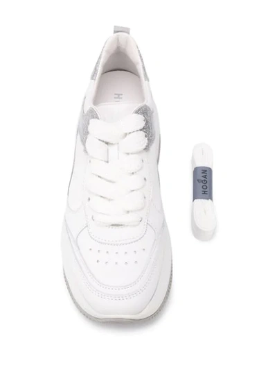 Shop Hogan Maxi Chunky Low Top Sneakers In White