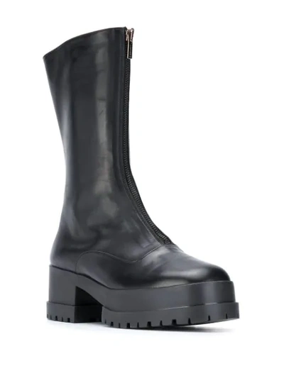 Shop Clergerie Wallie Zipped Up Boots In Black