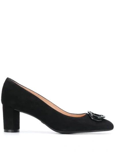 Shop Stuart Weitzman Anicia 60 Mid-heel Pumps In Black