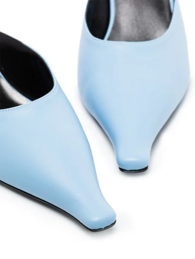 Shop Kwaidan Editions Pointed-toe Mules In Blue