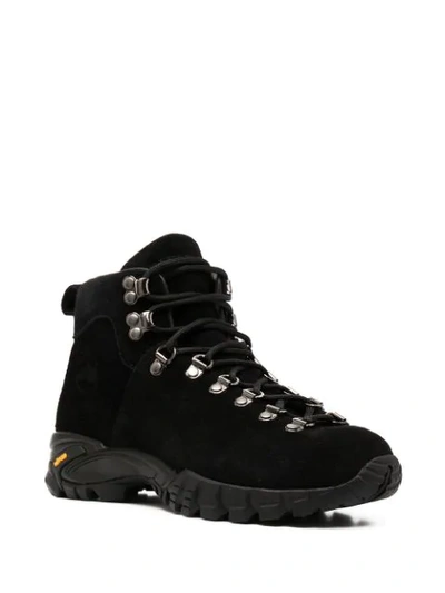 Shop Diemme Chunky Hiker Boots In Black