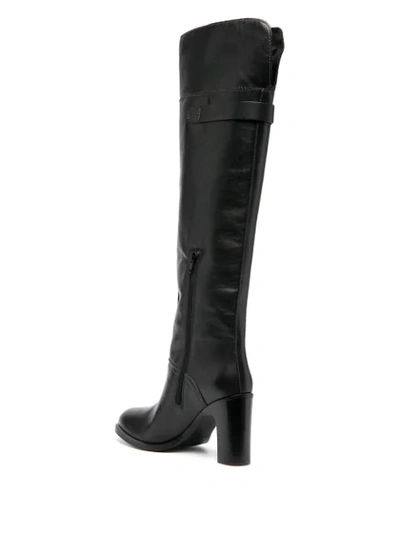 Shop See By Chloé Over-the-knee Leather Boots In Black