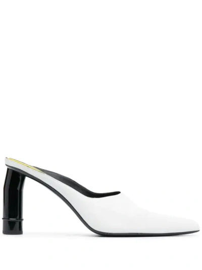 Shop Nina Ricci Contrast-heel Pumps In White