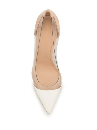 Shop Gianvito Rossi Panelled Pumps In Neutrals