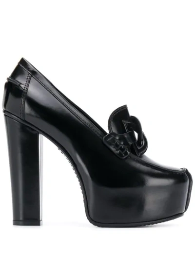 Shop Givenchy Platform Loafers In Black