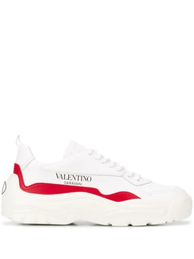 Shop Valentino Gumboy Sneakers In White