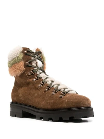 Shop Jimmy Choo Eshe Ankle-length Hiking Boots In Neutrals