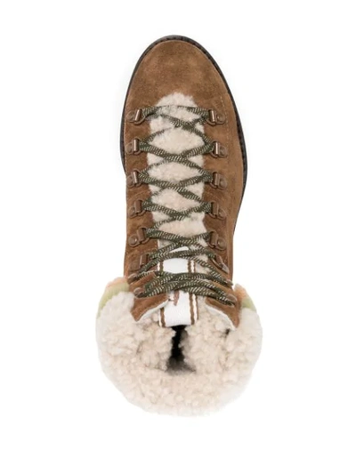 Shop Jimmy Choo Eshe Ankle-length Hiking Boots In Neutrals