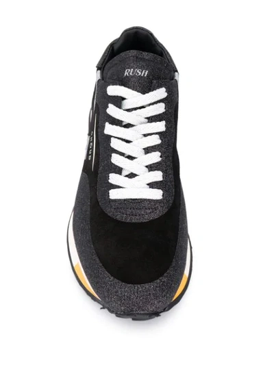 Shop Ghoud Colour-block Logo Sneakers In Black