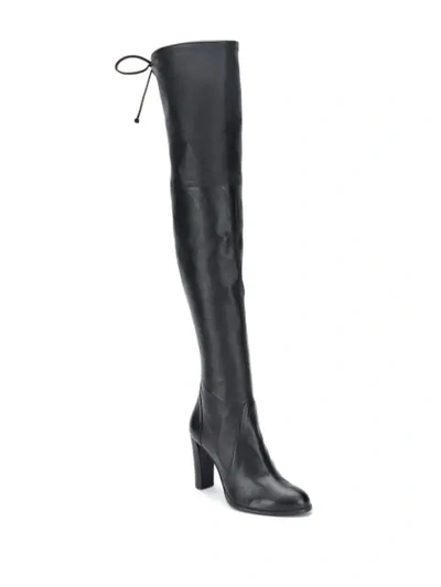 Shop Stuart Weitzman Highland Thigh-high Boots In Black