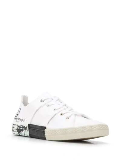 Shop Maison Margiela Graffiti Low-top Sneakers In White