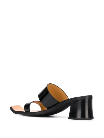 Shop Martine Rose Strappy Block Heel Sandals In Black
