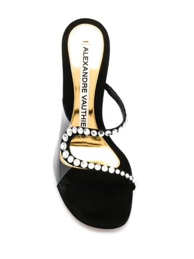 Shop Alexandre Vauthier Ava Ghost Crystal-embellished Sandals In Black