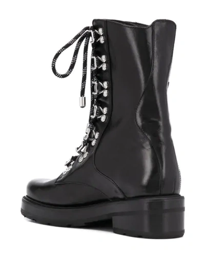 Shop Olivier Theyskens Sombat Combat Boots In Black