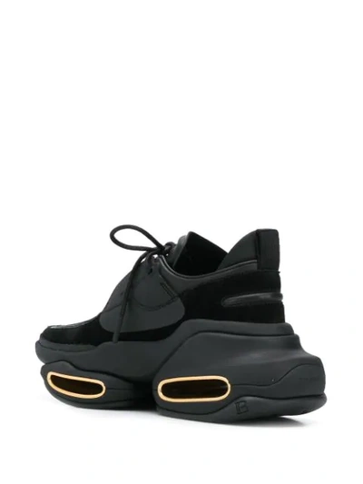 Shop Balmain Low-top Bbold Sneakers In Black