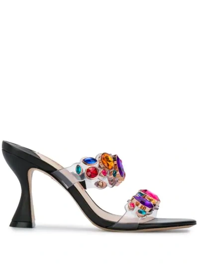 Shop Sophia Webster Ritzy Mule Sandals In Black