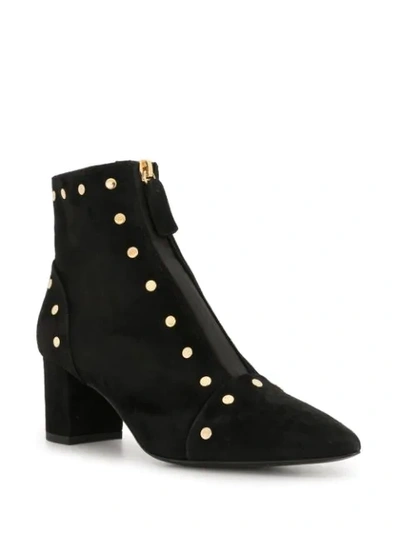 Shop Agl Attilio Giusti Leombruni Studded Ankle Boots In Black