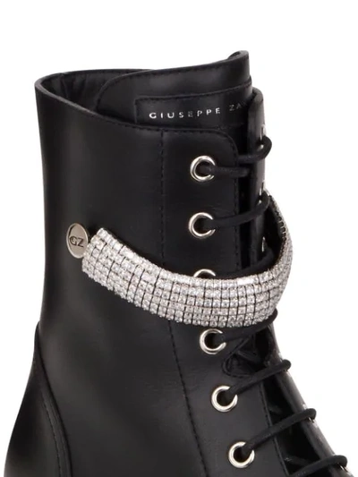 crystal-strap boots