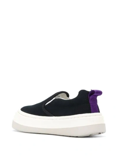 Shop Eytys Venice Slip-on Sneakers In Black