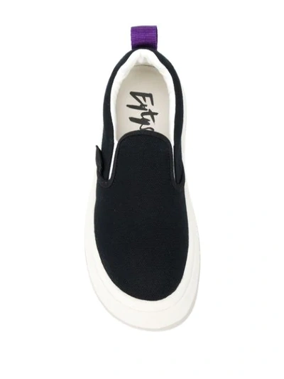 Shop Eytys Venice Slip-on Sneakers In Black
