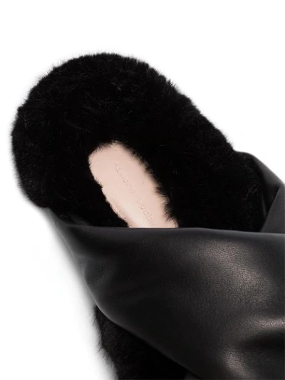Shop Simone Rocha Leather Sandals In Black
