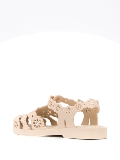 Shop Viktor & Rolf X Melissa Possession Lace Sandals In Neutrals
