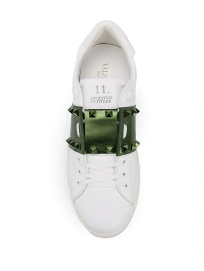 Shop Valentino Untitled Low-top Sneakers In White