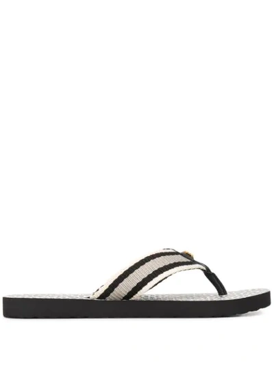 Shop Tory Burch Gemini Link Flip-flops In Black