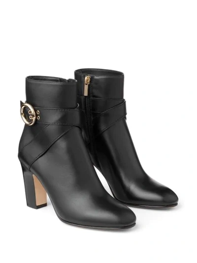 Shop Jimmy Choo Blanka 85 Ankle Boots In Black