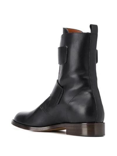 Shop Michel Vivien Emerance 30mm Buckled Ankle Boots In Black